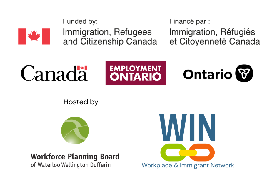 Funded by Immigration, Refugees and Citizenship Canada (IRCC), Employment Ontario, Hosted by Workforce Planning Board and Workplace & Immigrant Network 