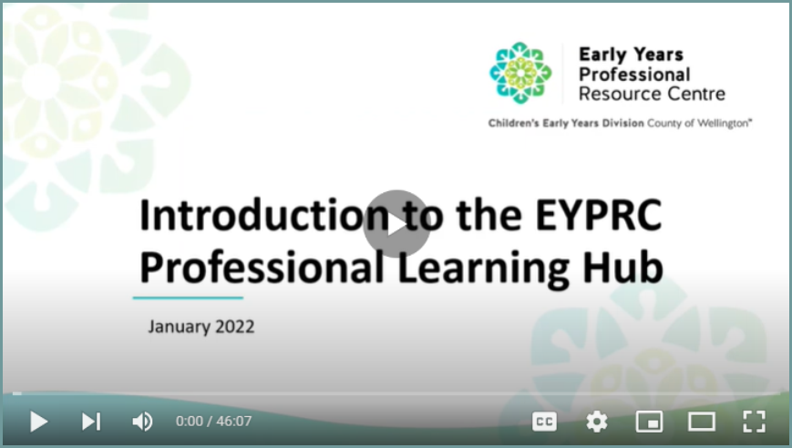 Title screen for EYPRC video